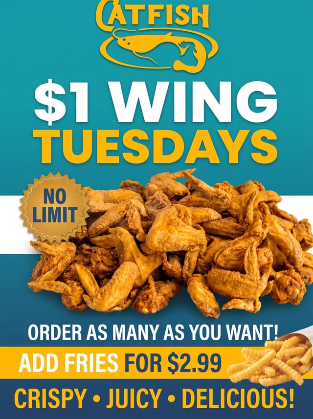 $1 Wing Tuesdays = no limits 🔥