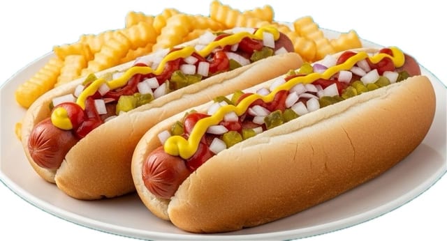 2 Jumbo Hot Dog.