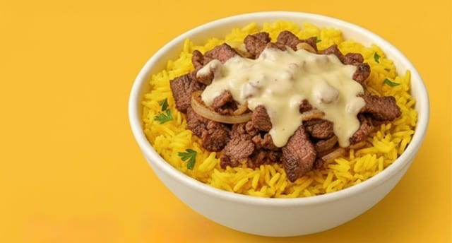 Philly Steak Rice Bowl.