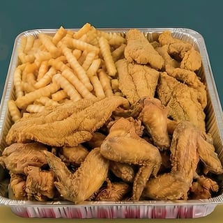 30 Wings 12 Fish No Fries